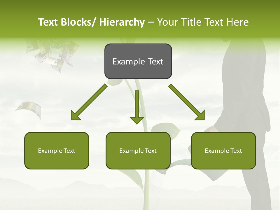 Business Savings Businessman PowerPoint Template
