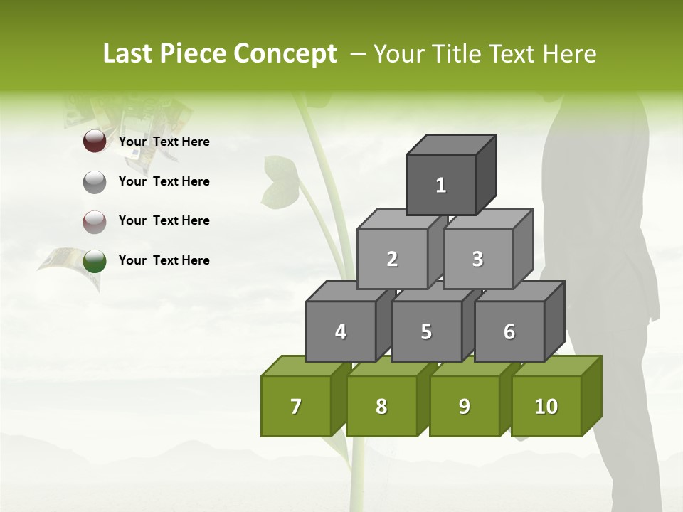 Business Savings Businessman PowerPoint Template