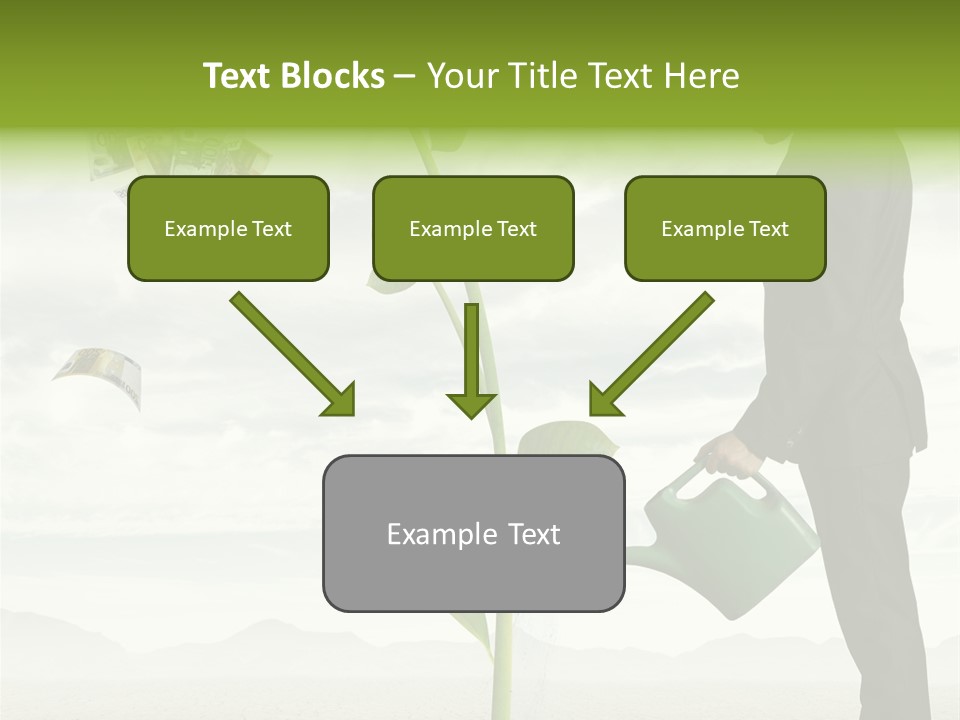 Business Savings Businessman PowerPoint Template