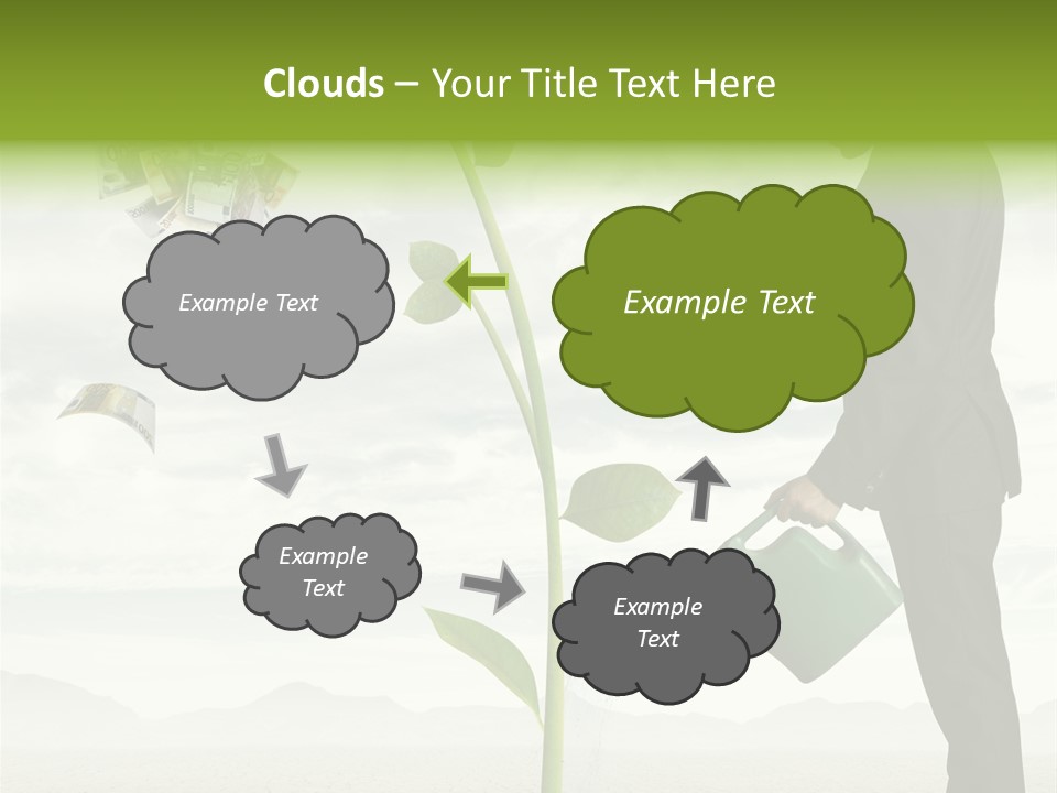Business Savings Businessman PowerPoint Template