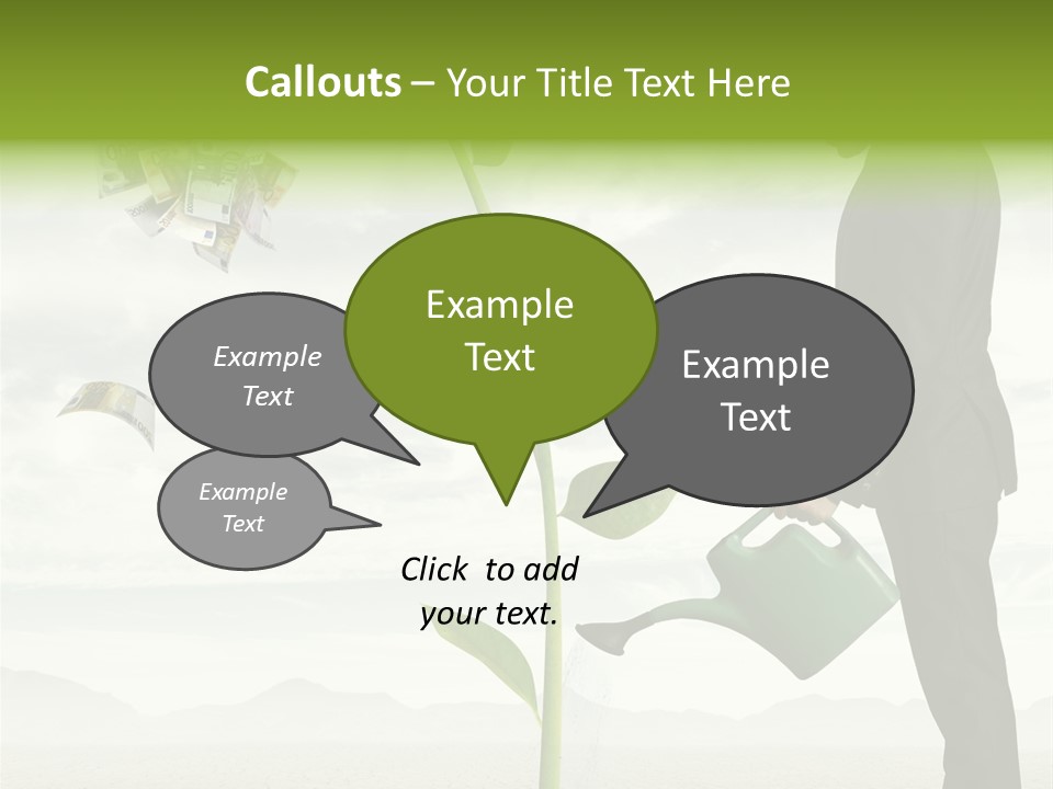 Business Savings Businessman PowerPoint Template