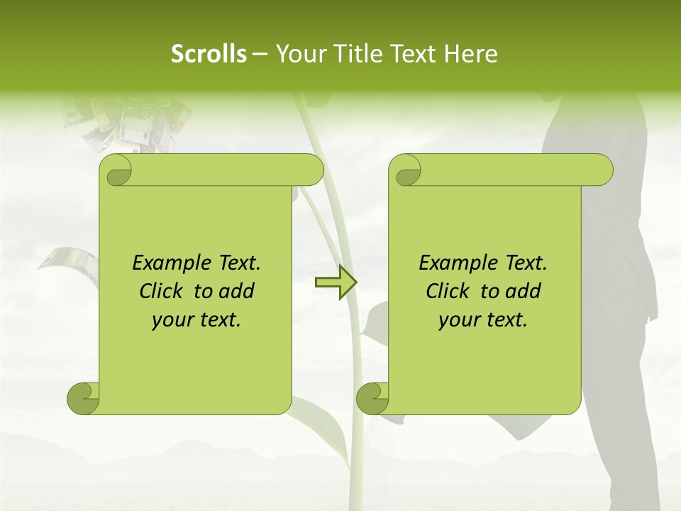 Business Savings Businessman PowerPoint Template