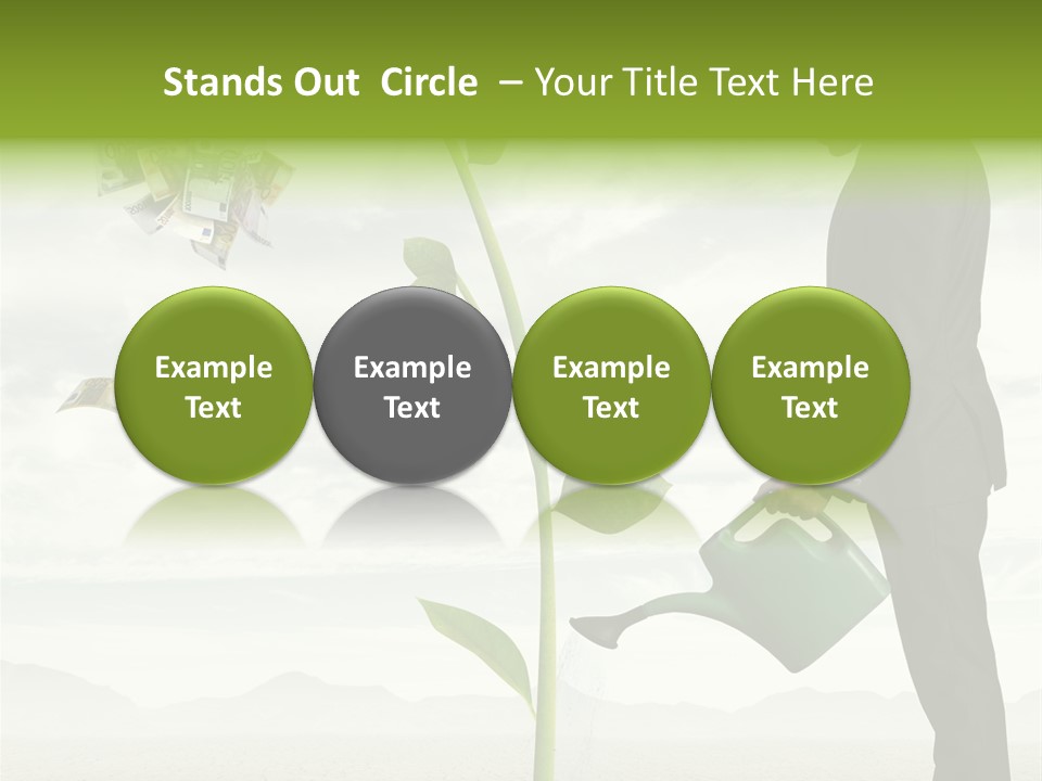 Business Savings Businessman PowerPoint Template