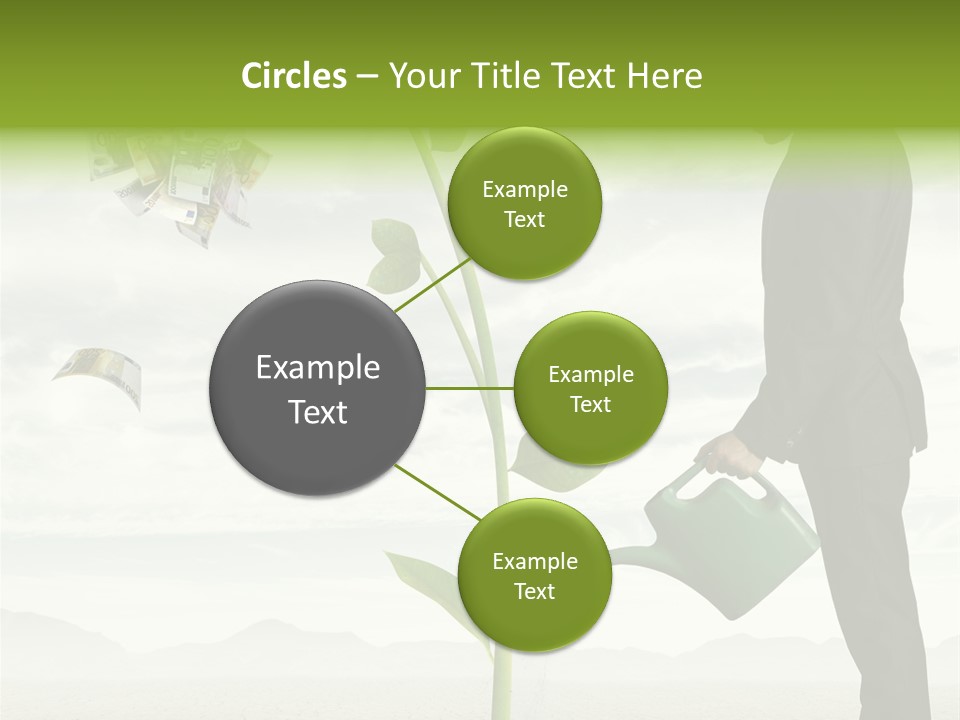 Business Savings Businessman PowerPoint Template