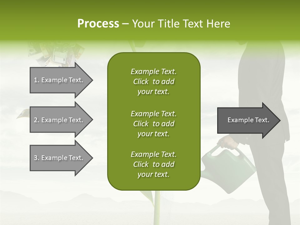 Business Savings Businessman PowerPoint Template