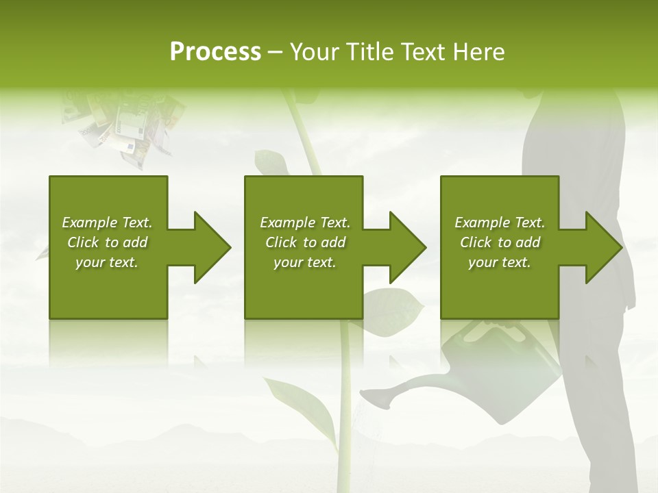 Business Savings Businessman PowerPoint Template
