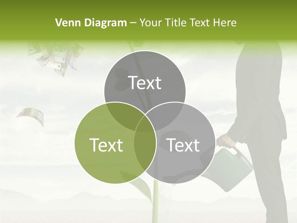 Business Savings Businessman PowerPoint Template