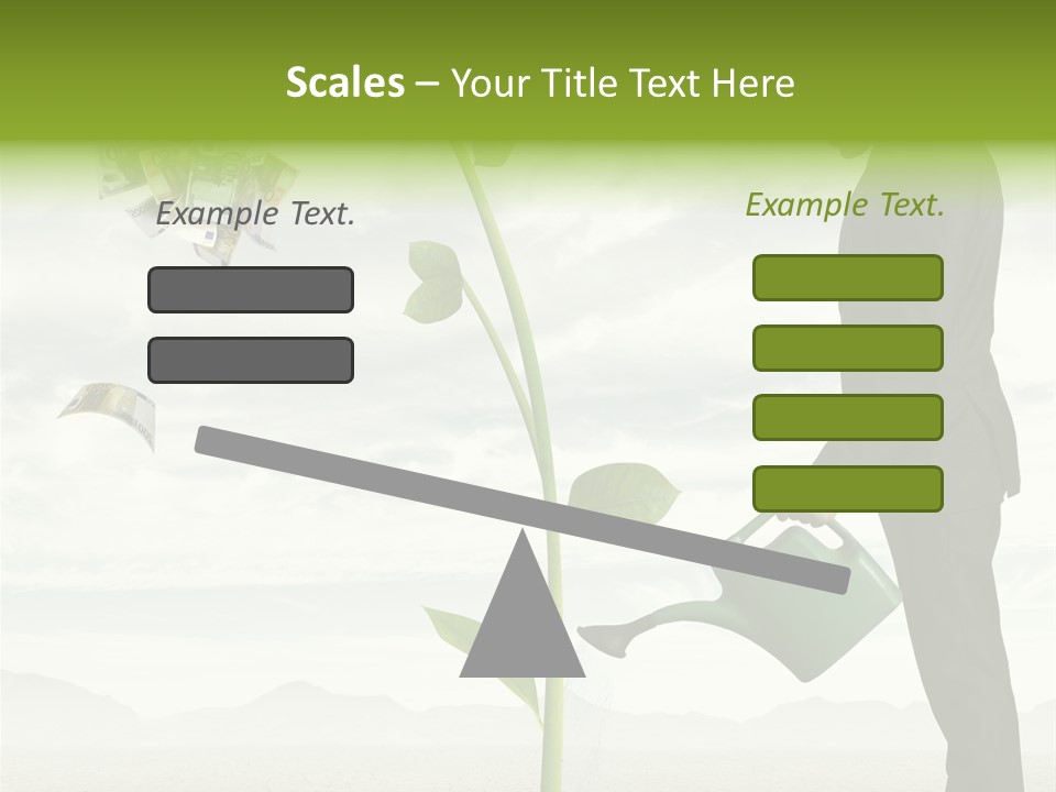 Business Savings Businessman PowerPoint Template