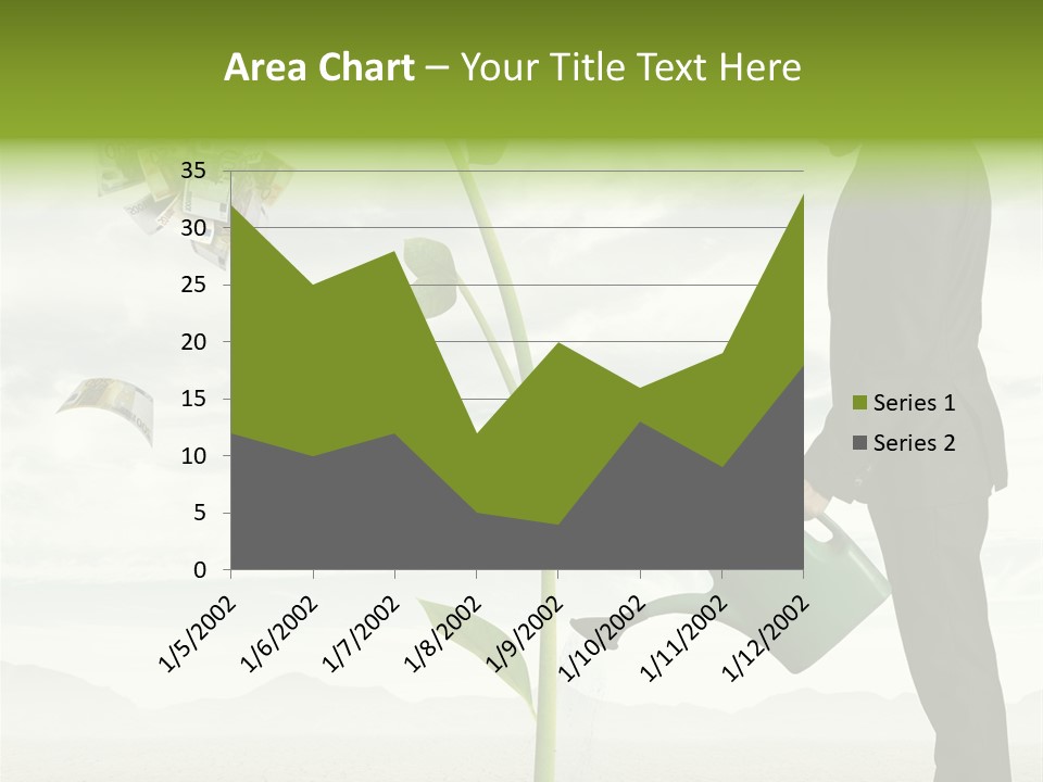 Business Savings Businessman PowerPoint Template