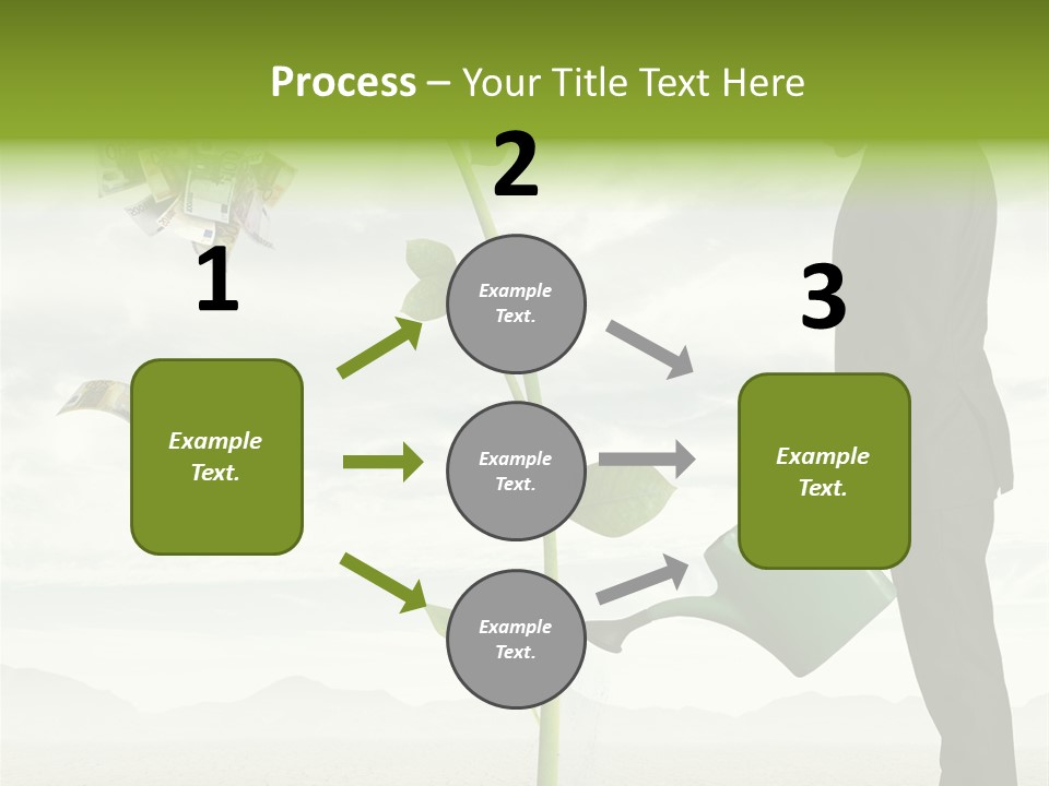 Business Savings Businessman PowerPoint Template