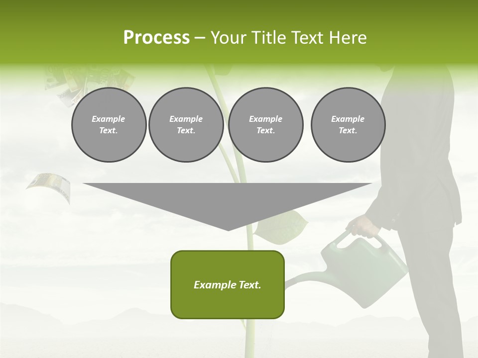Business Savings Businessman PowerPoint Template