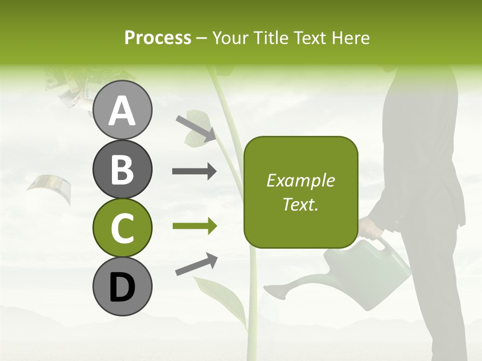 Business Savings Businessman PowerPoint Template