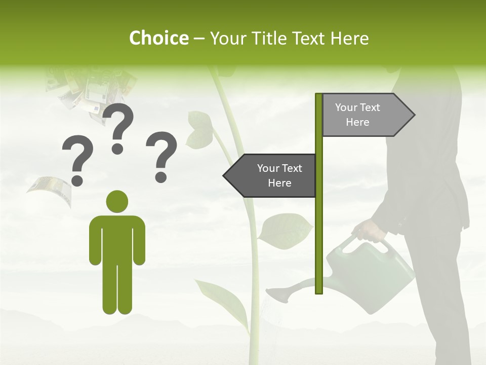 Business Savings Businessman PowerPoint Template