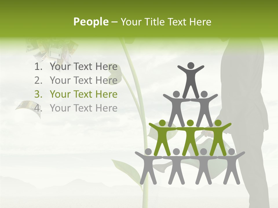 Business Savings Businessman PowerPoint Template