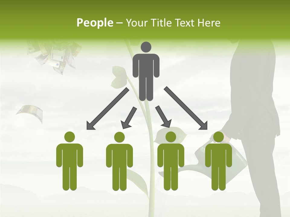 Business Savings Businessman PowerPoint Template