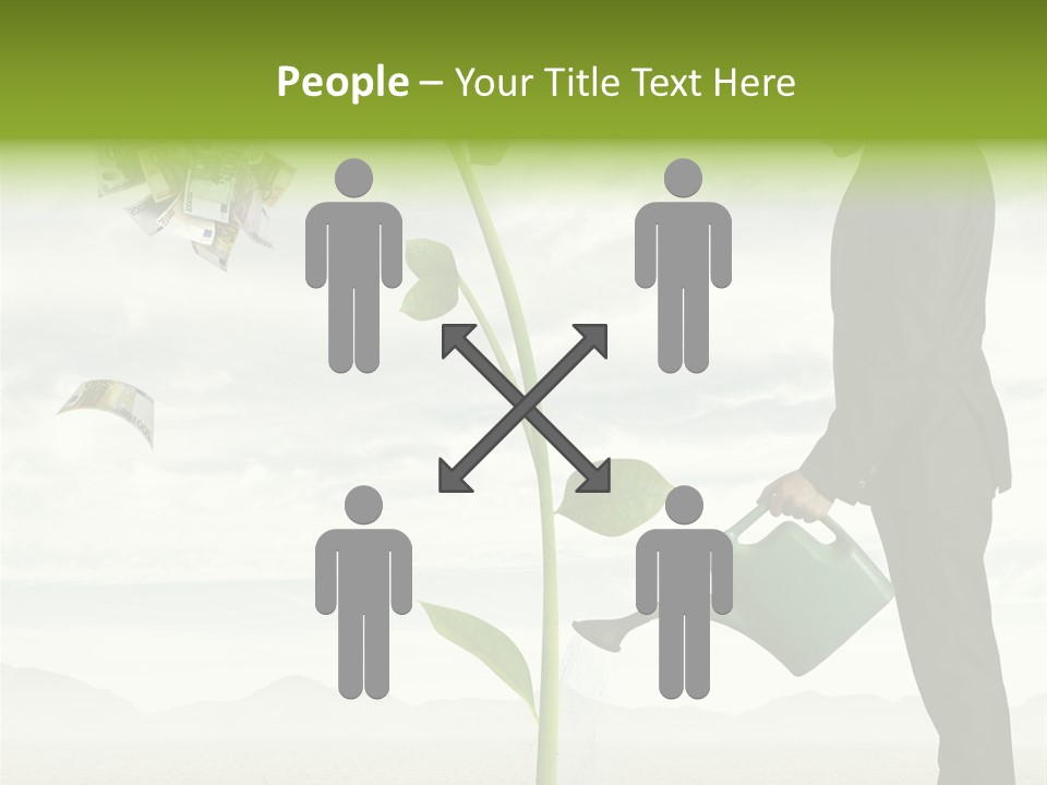 Business Savings Businessman PowerPoint Template