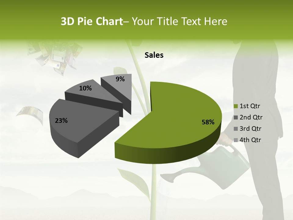 Business Savings Businessman PowerPoint Template