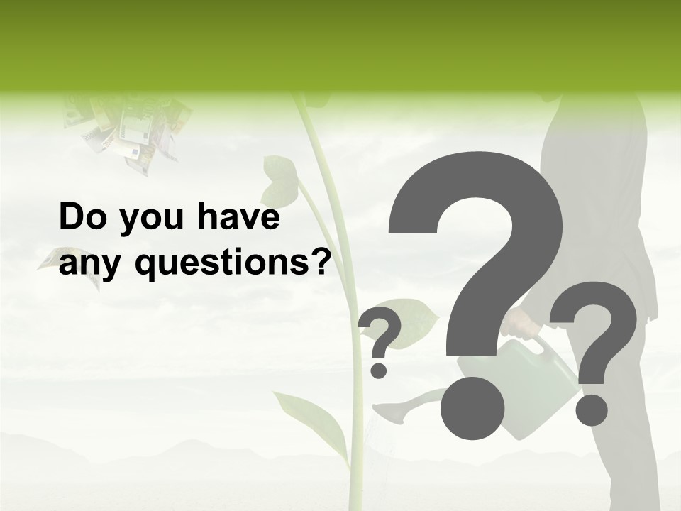 Business Savings Businessman PowerPoint Template