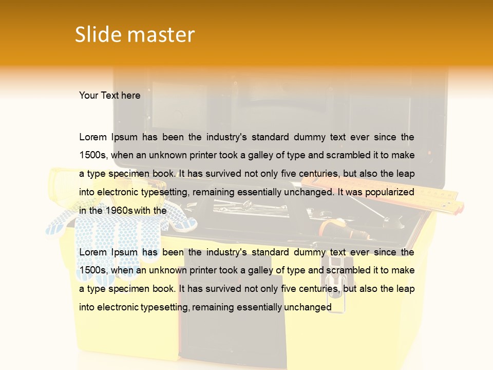 Case Service Container PowerPoint Template