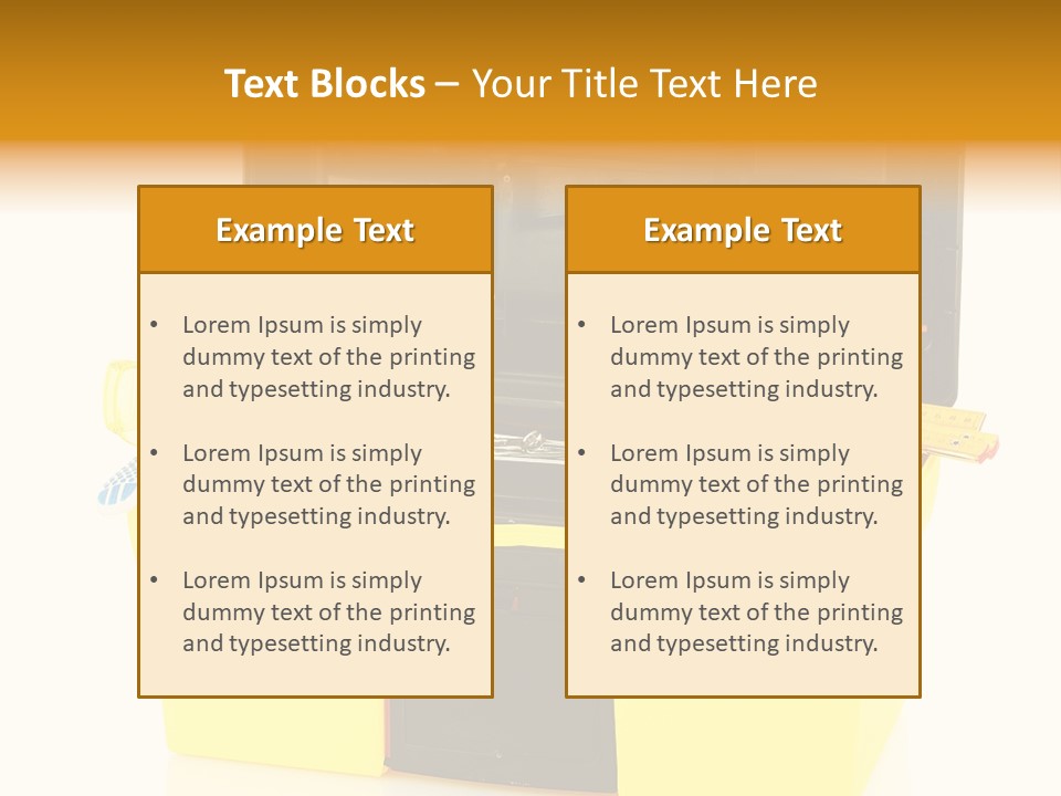 Case Service Container PowerPoint Template
