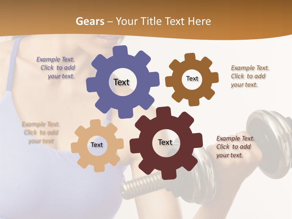 Time Gear Steel PowerPoint Template