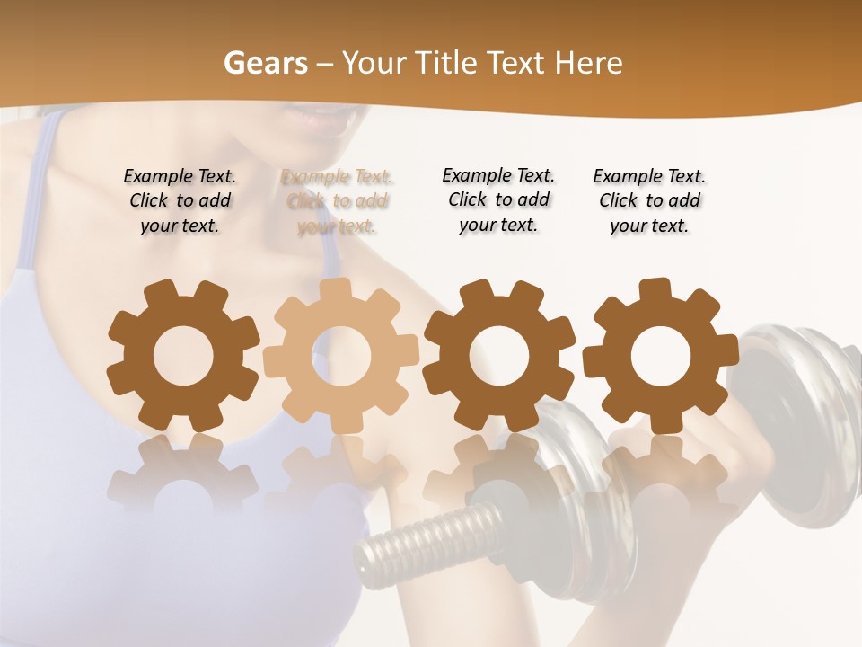 Time Gear Steel PowerPoint Template