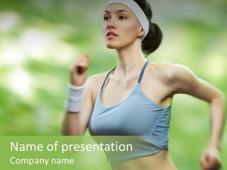 Caucasian Beauty One PowerPoint Template