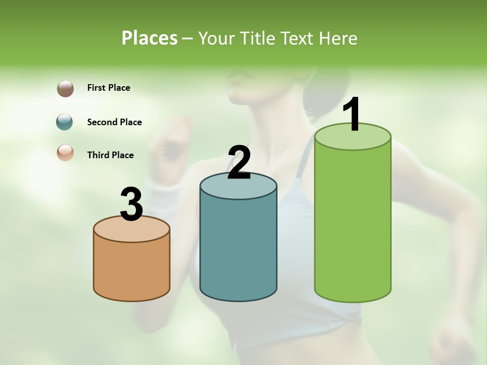 Caucasian Beauty One PowerPoint Template