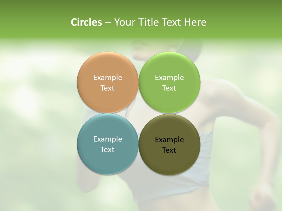 Caucasian Beauty One PowerPoint Template