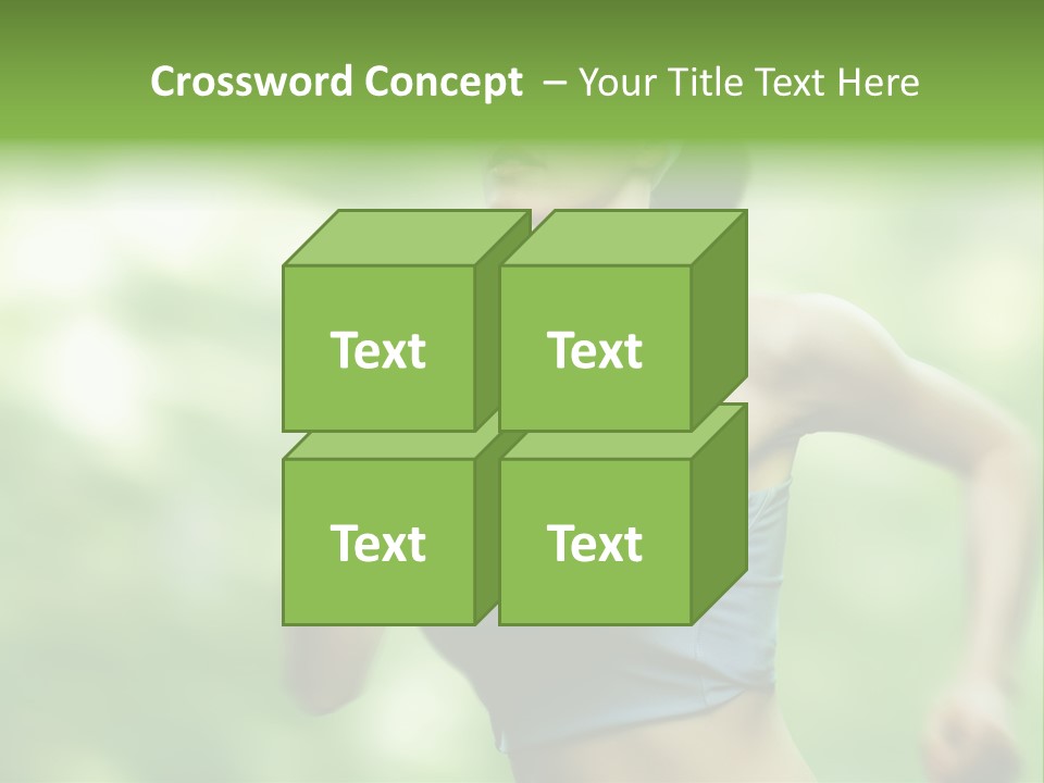 Caucasian Beauty One PowerPoint Template