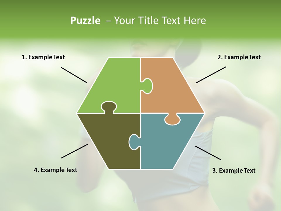 Caucasian Beauty One PowerPoint Template