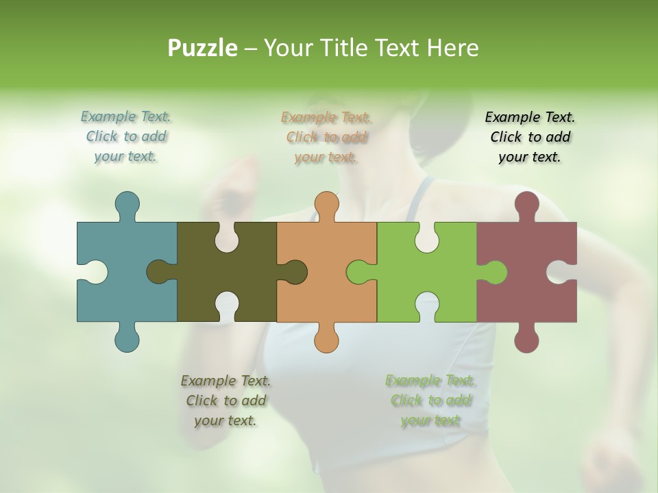 Caucasian Beauty One PowerPoint Template