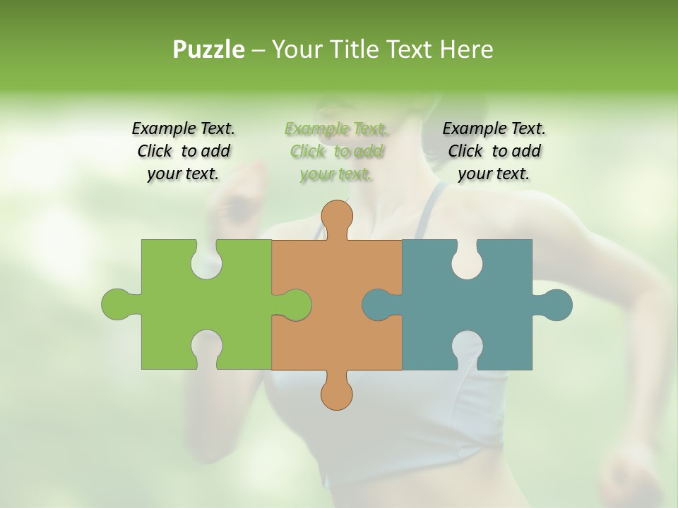 Caucasian Beauty One PowerPoint Template