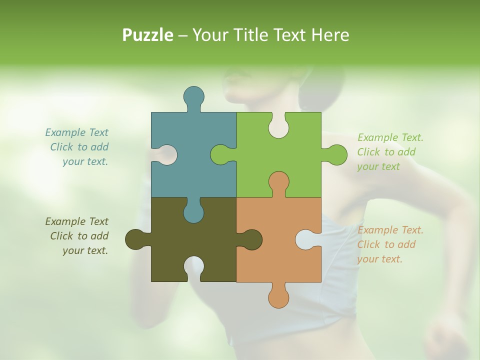 Caucasian Beauty One PowerPoint Template