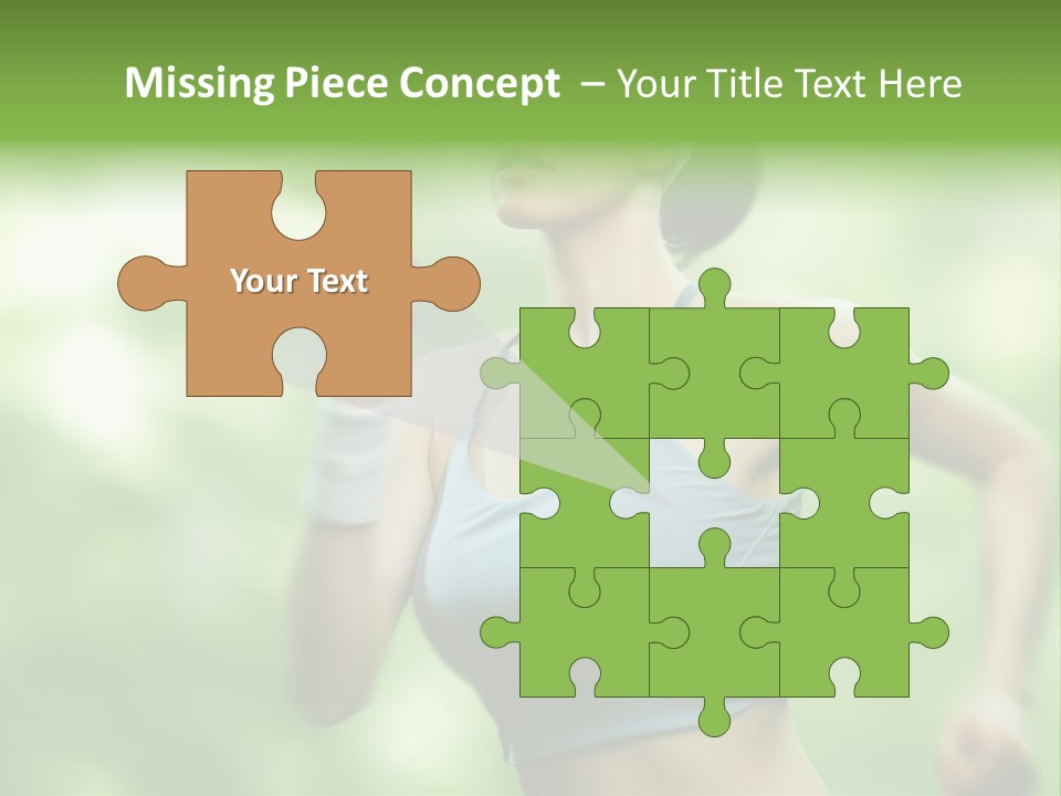 Caucasian Beauty One PowerPoint Template