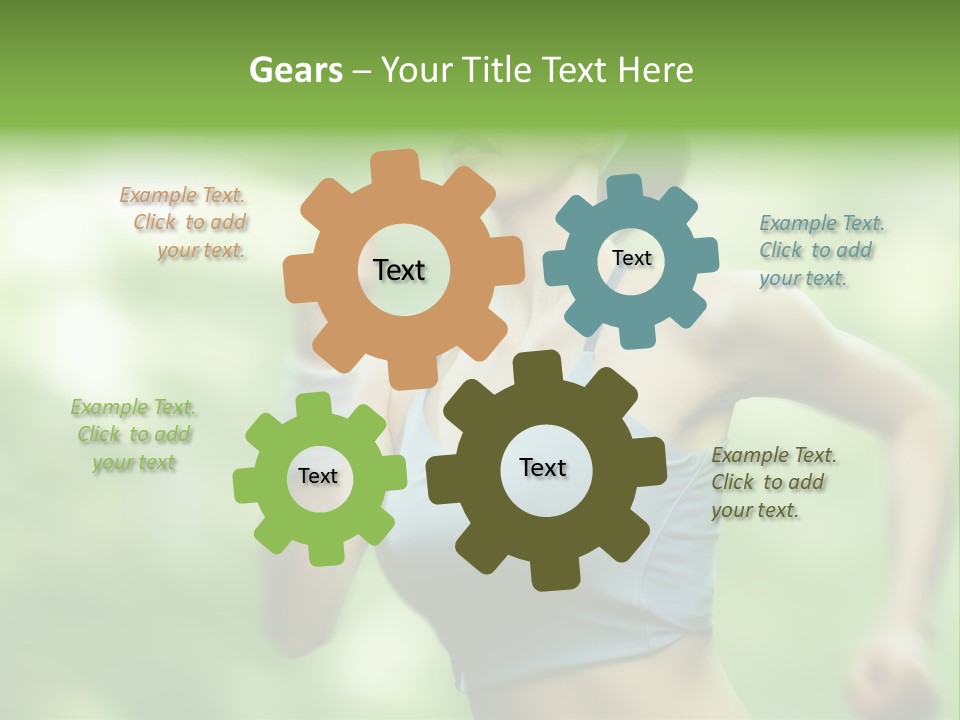 Caucasian Beauty One PowerPoint Template