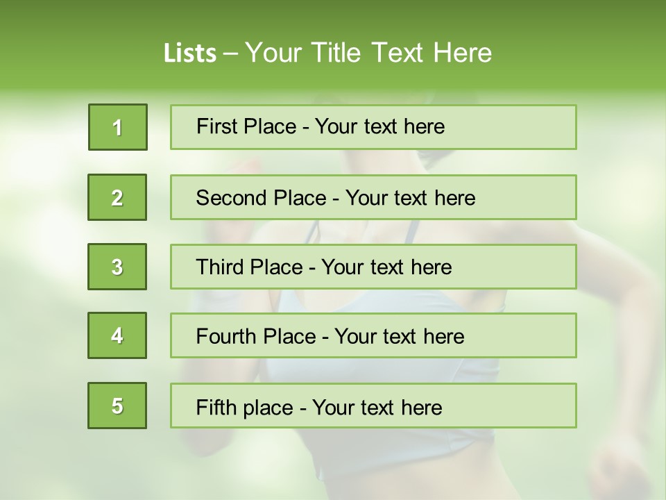 Caucasian Beauty One PowerPoint Template