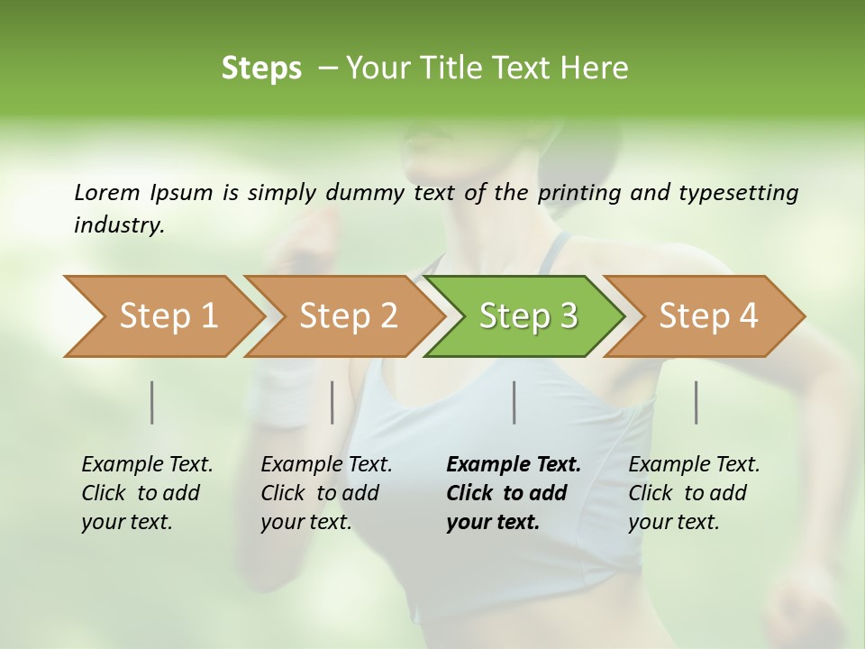 Caucasian Beauty One PowerPoint Template