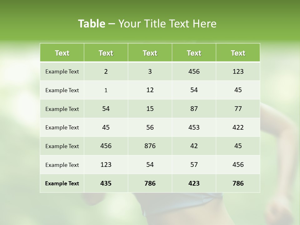 Caucasian Beauty One PowerPoint Template