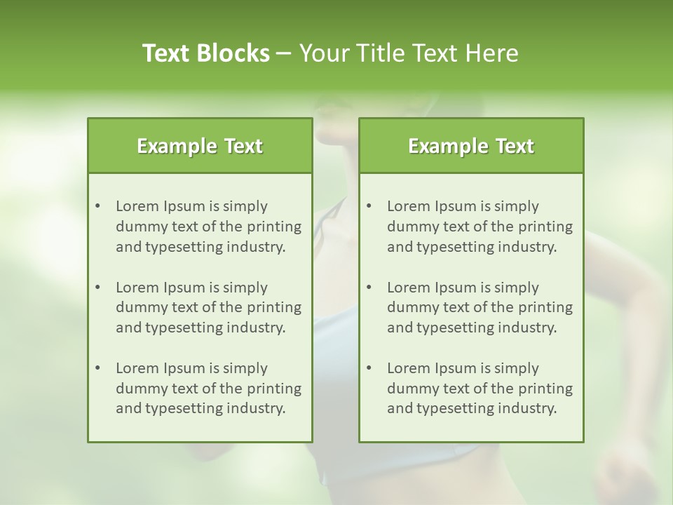 Caucasian Beauty One PowerPoint Template