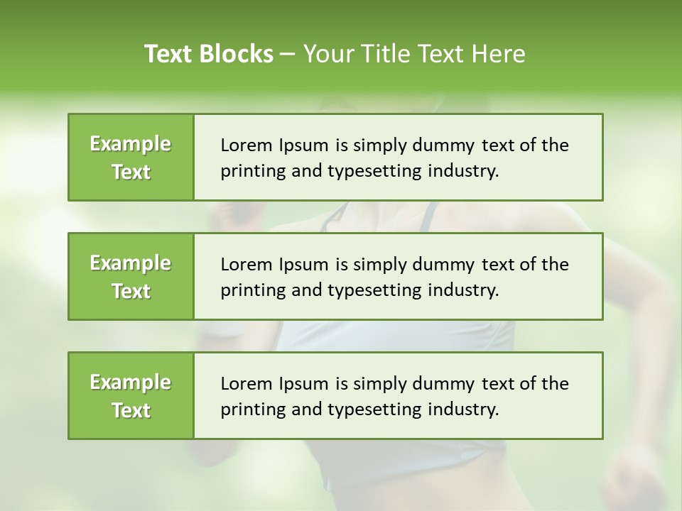 Caucasian Beauty One PowerPoint Template