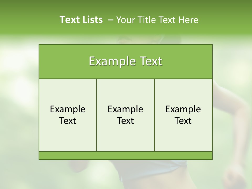 Caucasian Beauty One PowerPoint Template
