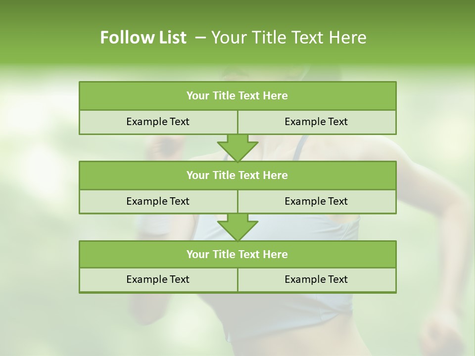 Caucasian Beauty One PowerPoint Template