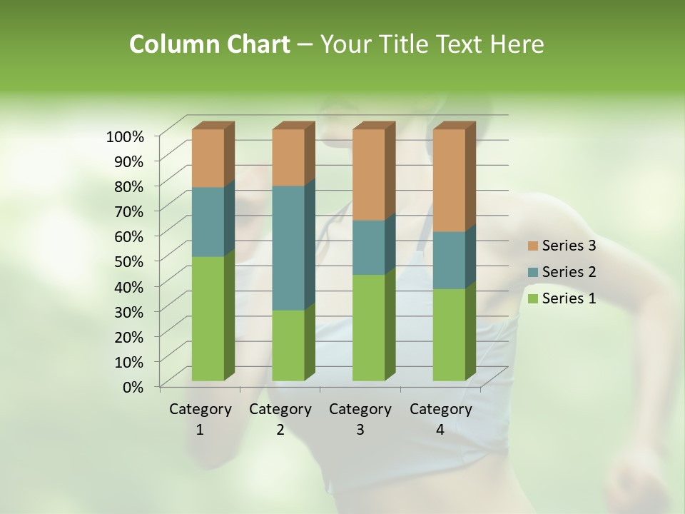 Caucasian Beauty One PowerPoint Template