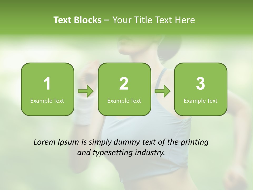 Caucasian Beauty One PowerPoint Template