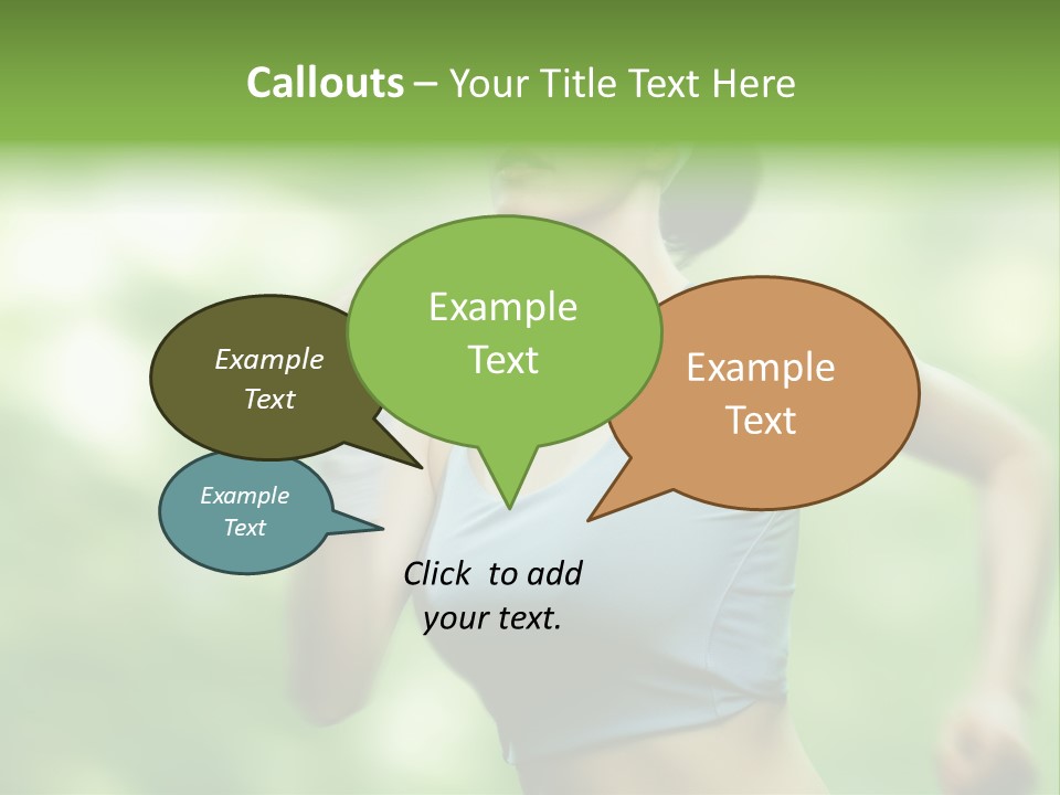 Caucasian Beauty One PowerPoint Template