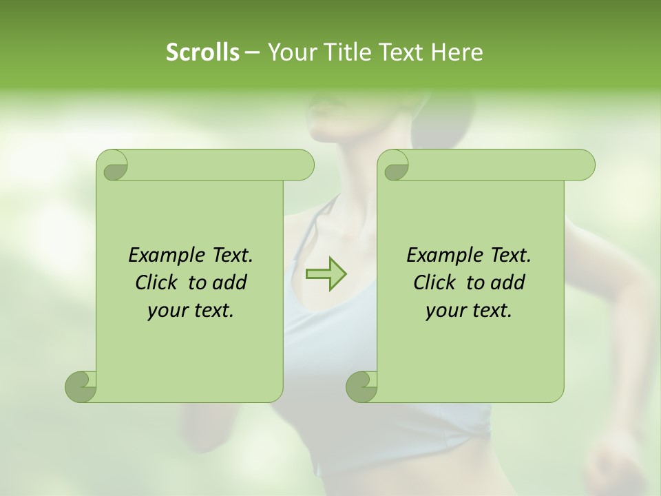 Caucasian Beauty One PowerPoint Template