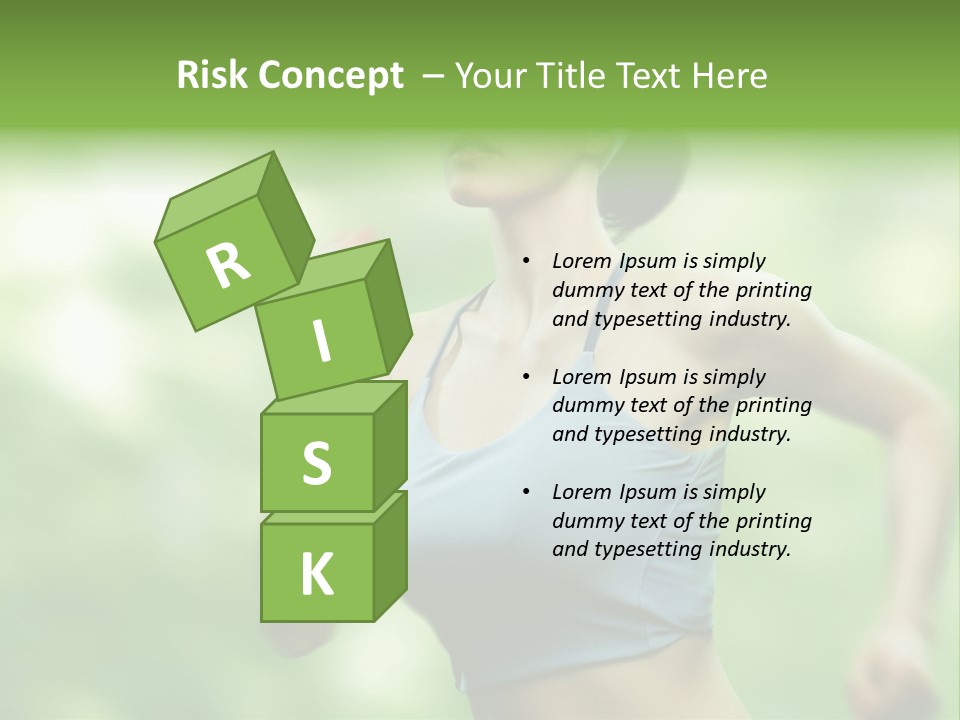 Caucasian Beauty One PowerPoint Template