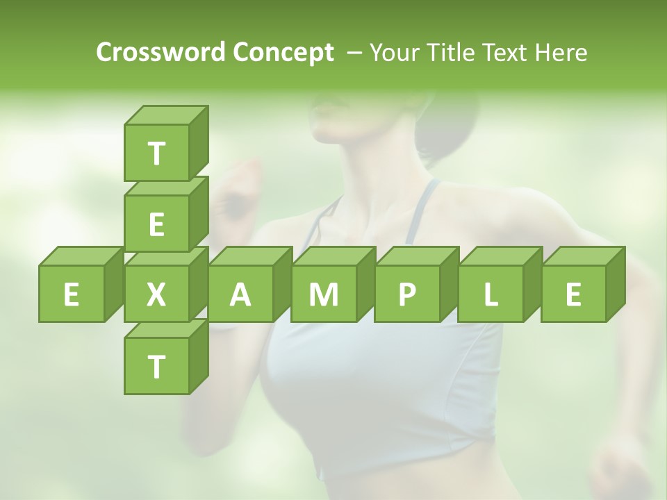 Caucasian Beauty One PowerPoint Template