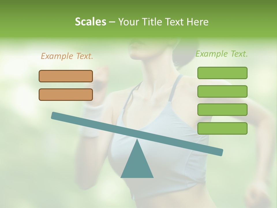 Caucasian Beauty One PowerPoint Template